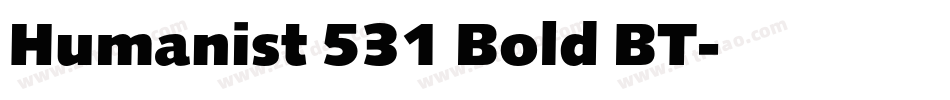 Humanist 531 Bold BT字体转换